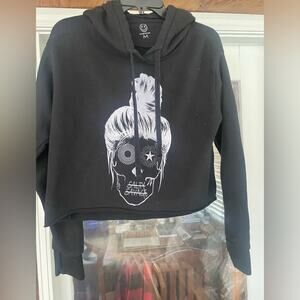 Salty Savage hooded cropped sweatshirt